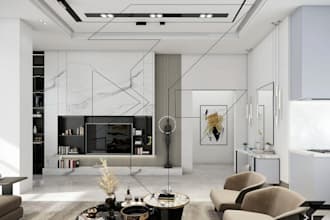 do 3d modelling, interior design and realistic 3d animation for gym project