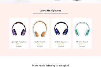 design money making headphone website earpod store headset shopify