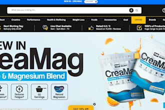 design supplement website multivitamins probiotic herbal website ecommerce store