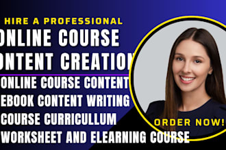 ebook online course content, leadership training manual, curriculum, lesson plan