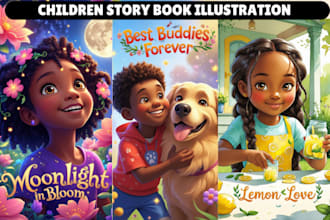 illustrate children story book illustration, children story book illustration