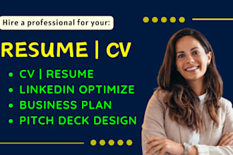 create french resume, design your bio memoir CV, brand business plan, pitch deck