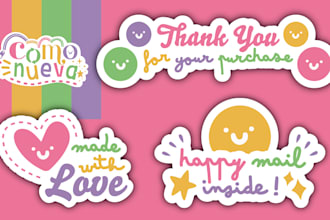 design unique custom stickers for your brand or business