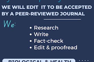 prepare manuscripts for publication in q1 research journals