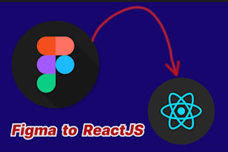 convert figma to react js or react typescript responsive frontend website