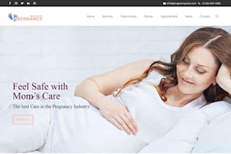 design pregnancy product shopify store maternity ghl pregnancy product website