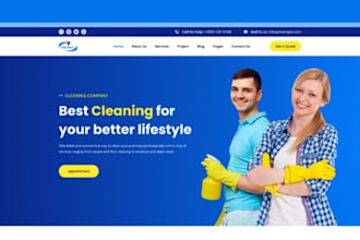 commercial cleaning website janitorial website podcast website music website