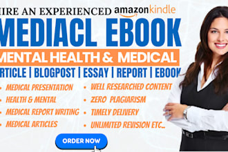 write medical ebook, medical ghostwriter,