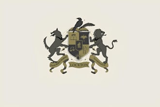 design vintage or family crest logo design