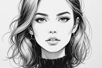 draw a fashion illustration or sketch