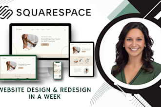 build custom one page squarespace website single squarespace landing page design