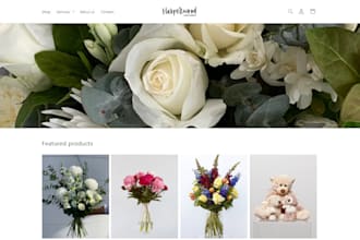 build a stunning valentine gift shopify store flowers chocolates gift card store