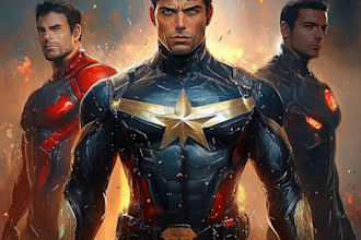 make a comic superhero or character