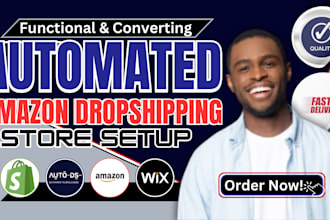 design automated amazon dropshipping niche store