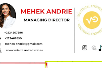 design a clickable html email signature business card design for gmail outlook