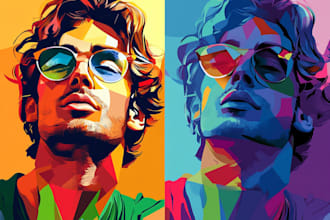 make a beautiful wpap pop art portrait