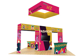 design trade show booth exhibition stand in 24 hours