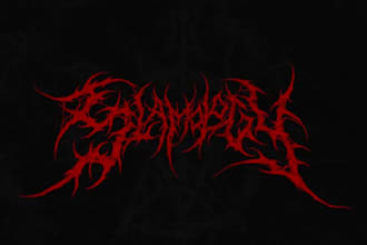 design you a brutal death metal, slamming, deathcore logo