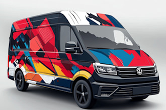 do racing, sports car wrap design, vehicle decals design