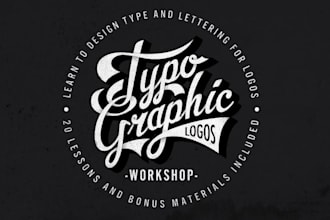 make unique typography logo for dj,band,apparel or nick name