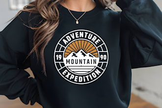 do vintage outdoor adventure and rv designs custom logo and tshirt