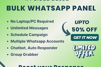 setup cloud base whatsapp automation and marketing software
