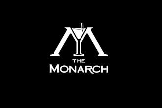 design monarch world class luxury cocktail bar lounge logo
