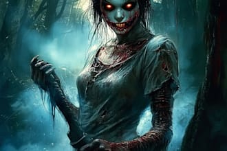 do a fantasy horror and fantasy horror character art