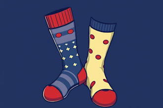 design custom and unique socks design