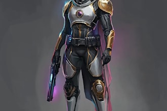 design character art for you in star wars, video games, or science fiction