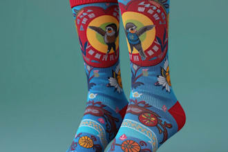 design unique socks design for your brand