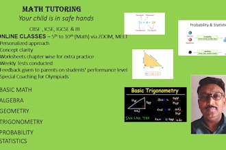 be your expert math tutor for ib, igcse, cbse  timss and pisa