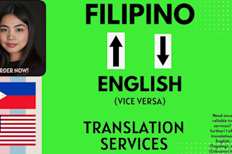 filipino to english translation