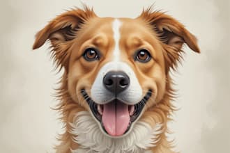 do custom pet portrait, dog,cat,animal portrait