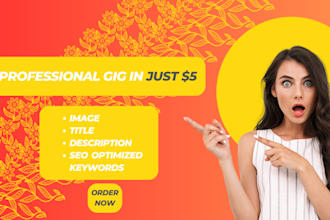 design eye catchy 3 fiverr gig images in 6 hours