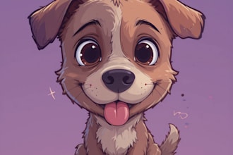create a custom watercolor pet portrait or pet painting