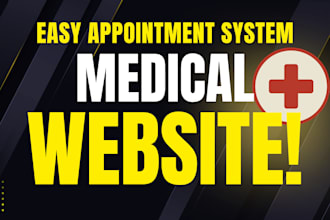 design medical, healthcare, spa, dentist, doctor hospital or clinic website