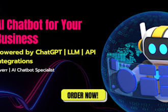 create ai chatbot for your business using chatgpt, and llm with API integrations