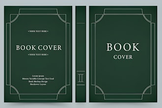 do kindle ebook cover design and KDP print book cover design
