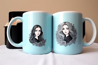 design an awesome custom mug design