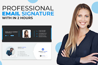 create an email signature in clickable within 2 hours