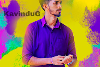 make digital smudge oil painting of your photo