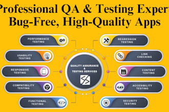 test your website and app for bugs, performance and security issues