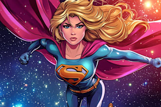 desing your favorite superhero character and comic