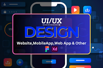 create an exclusive UI UX design in figma prototype for web and mobile