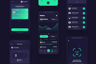 develop fintech app, wallet app, blockchain app, investment app, financial app