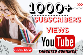grow your youtube channel to gain 1000 subscriber, views, watch hours