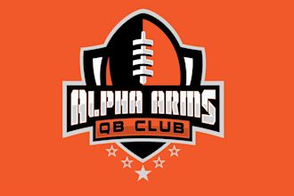 design alpha arms football logo