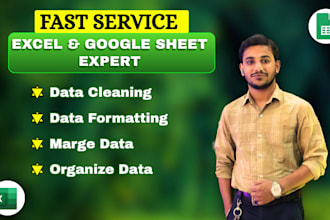 excel data cleaning, analysis, marge, split and formatting