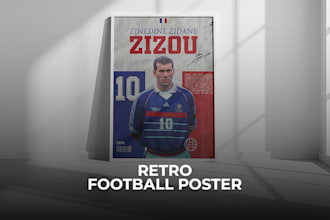 create unique custom retro sports posters
